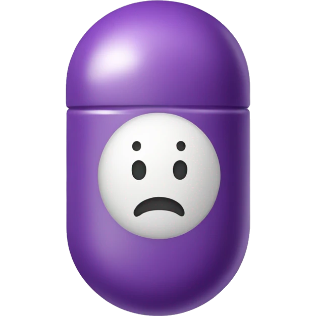 purple CAPSULE pill emoji