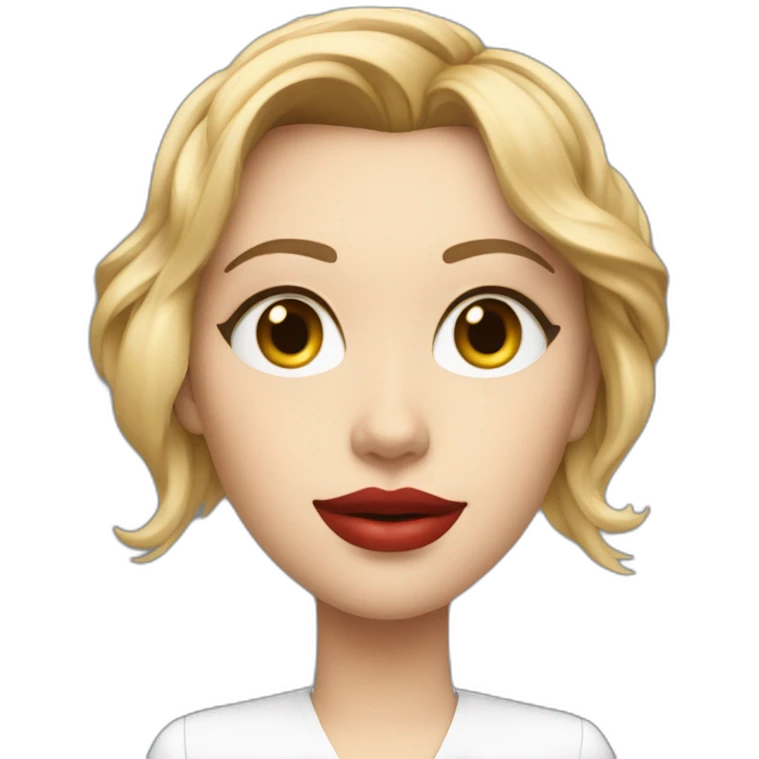Scarlett Johansson as AI chatbot emoji