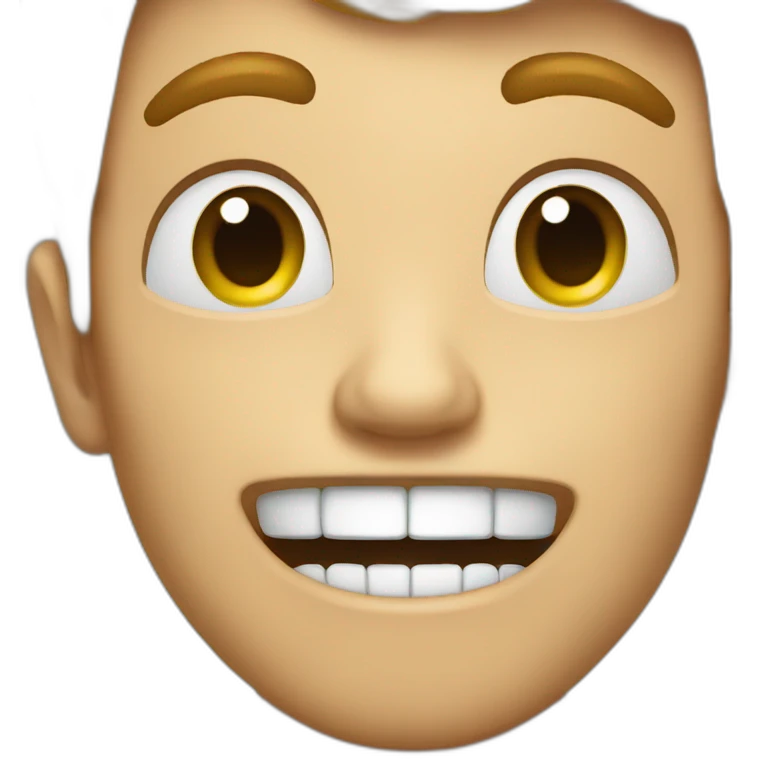 Human trying not to laugh emoji