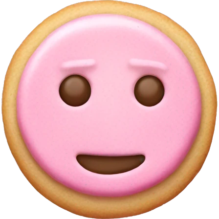 pink sugar cookie  emoji