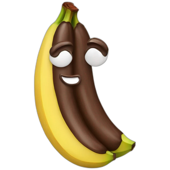chocolate-banana emoji