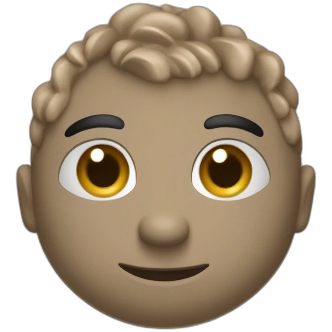 Caca qui joue au domino emoji