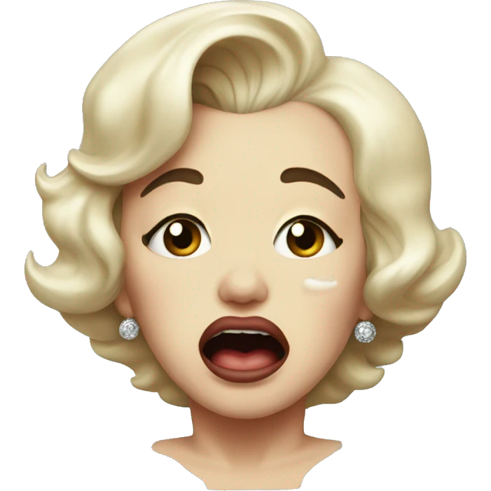 Marilyn Monroe crying  emoji