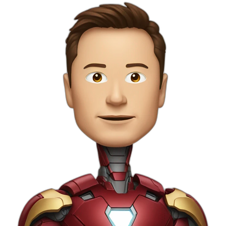 Elon musk as ironman emoji