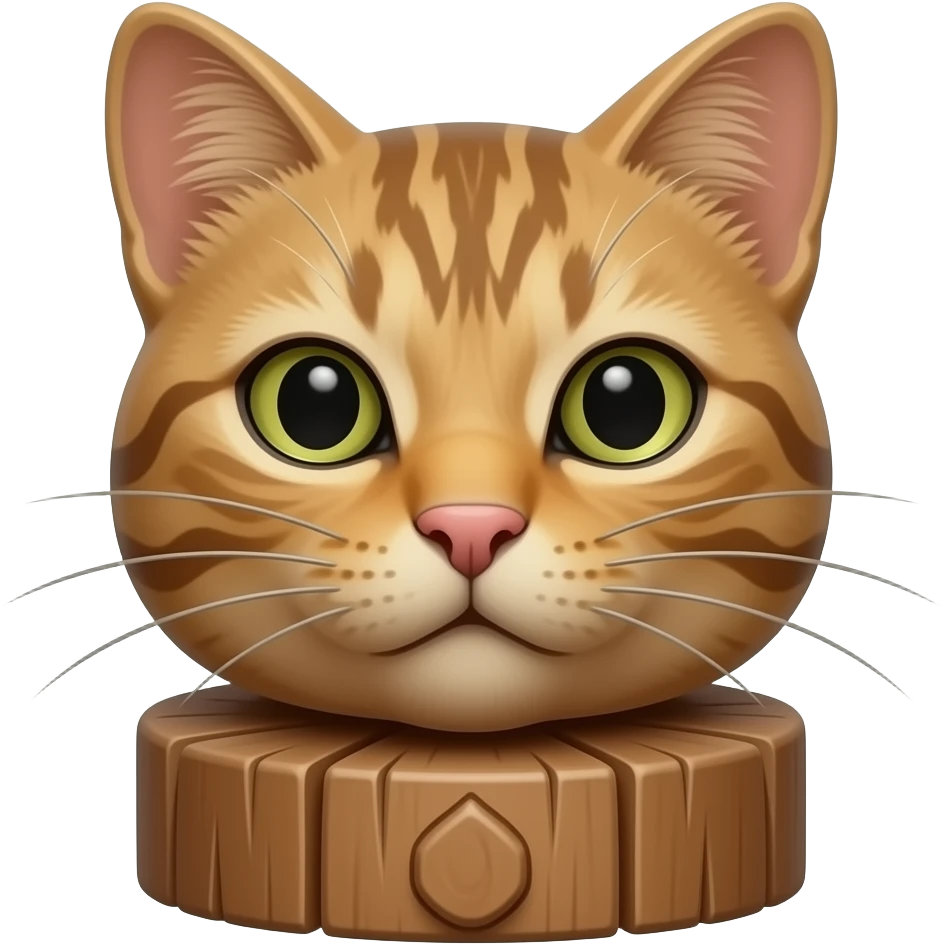stoned totem pole cat face emoji