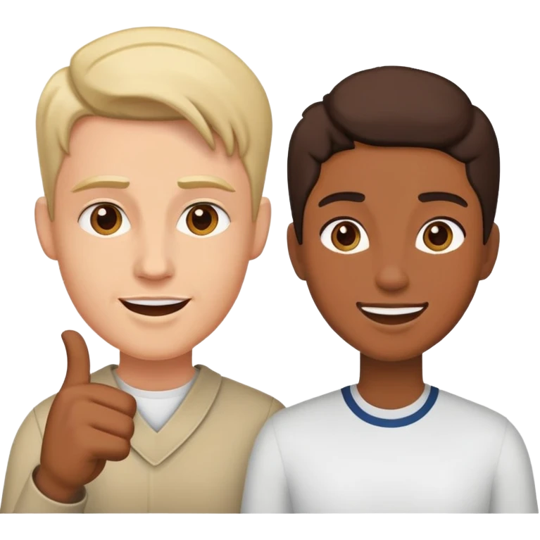 Man and woman conquer emoji