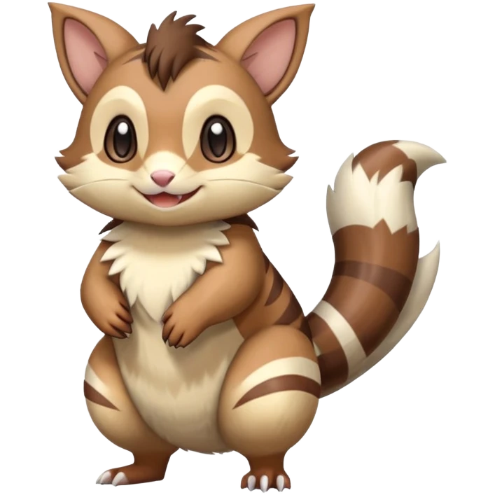 Furret-Linoone-Hybrid (Full body) emoji