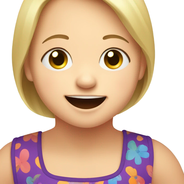 Down syndrome kid emoji