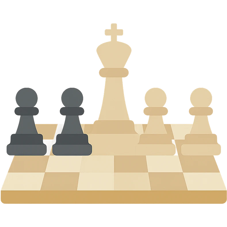 The opening phase of a chess game emoji