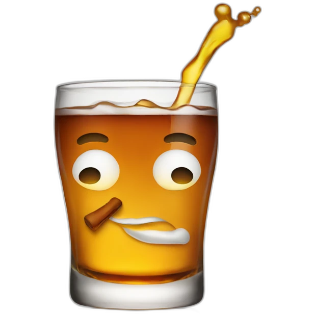 Drinking wisky emoji