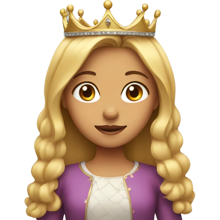 Girl with a crown  emoji