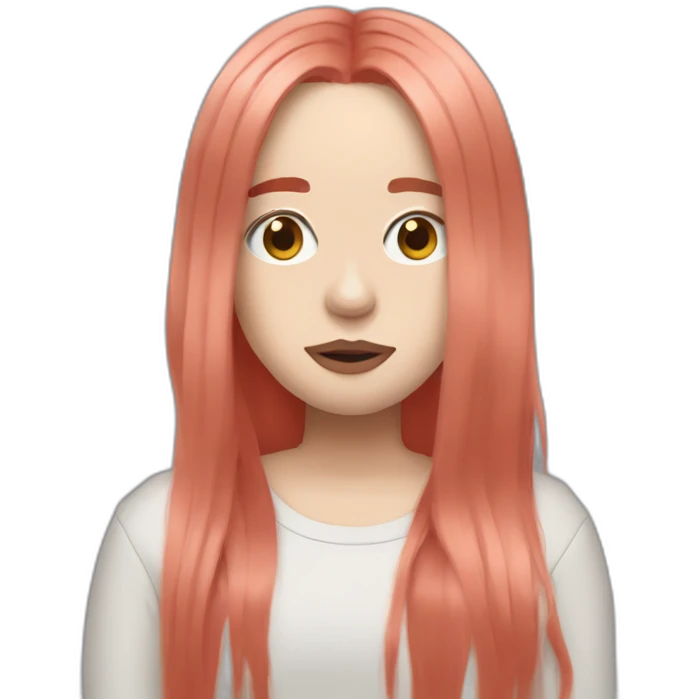 Billie eilish red hair emoji