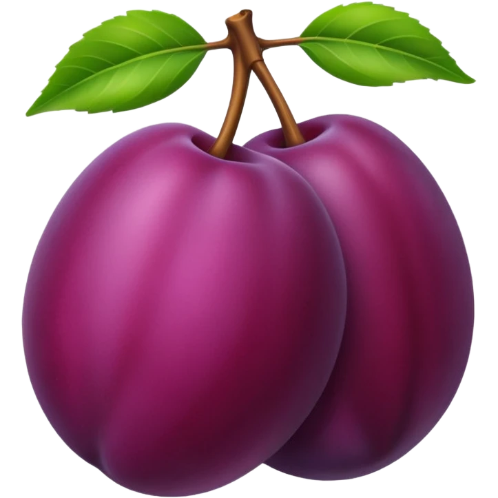 Plum emoji