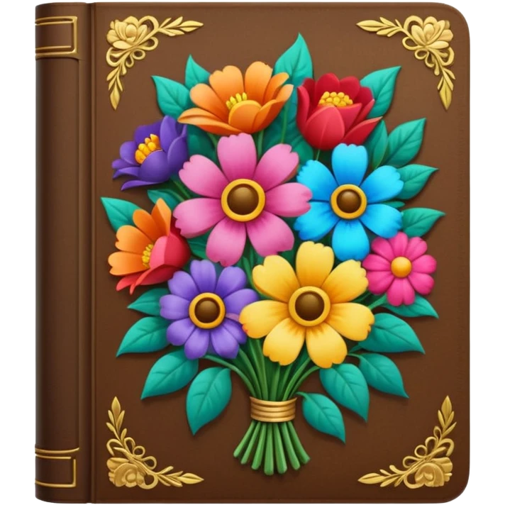 Bible with flowers emoji