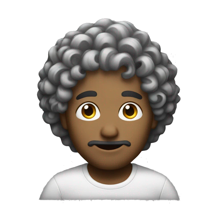 curly man music  emoji