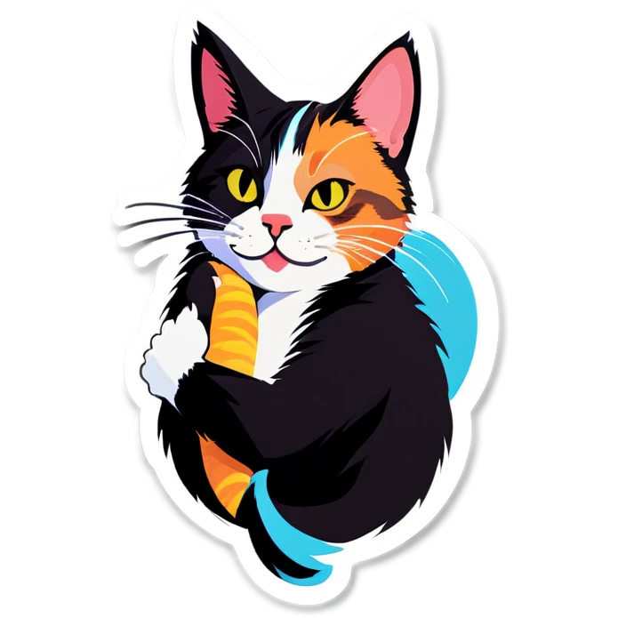 Cat kissing biceps  emoji