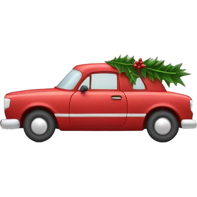 Christmas car  emoji