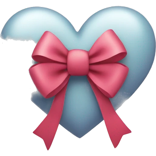 Heart with bow emoji