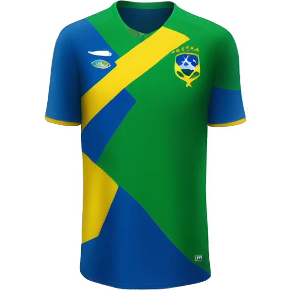 Brazilian soccer jersey emoji