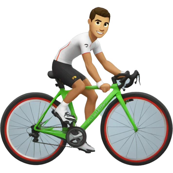 Cristiano Ronaldo de bicicleta golll emoji