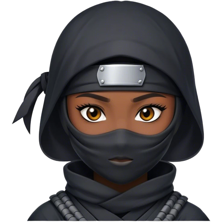 cool ninja girl emoji