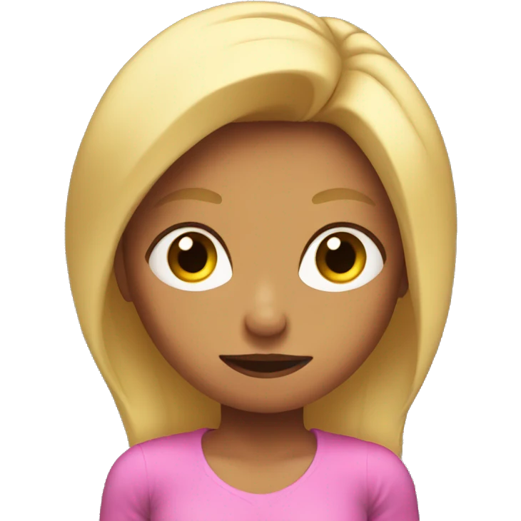 A girl with muscles emoji