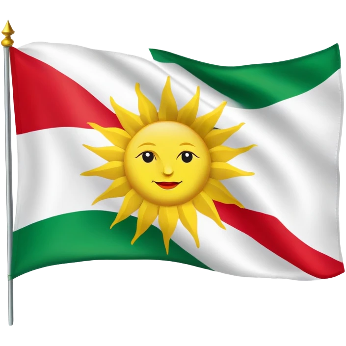 The flag of Kurdistan emoji