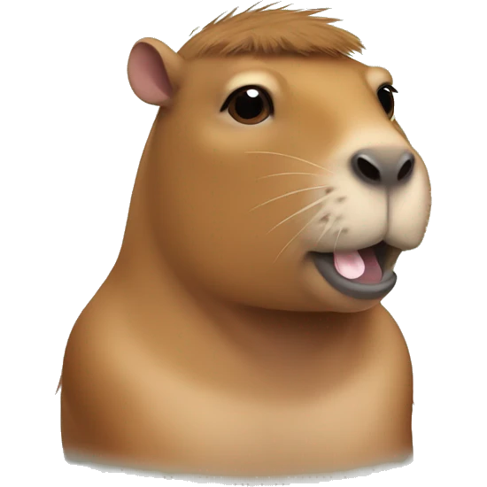 A Muscling capybara emoji