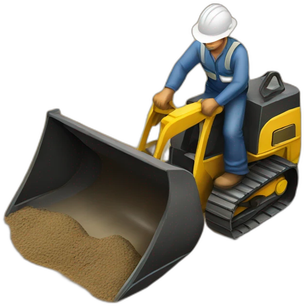 human ditch digger  emoji
