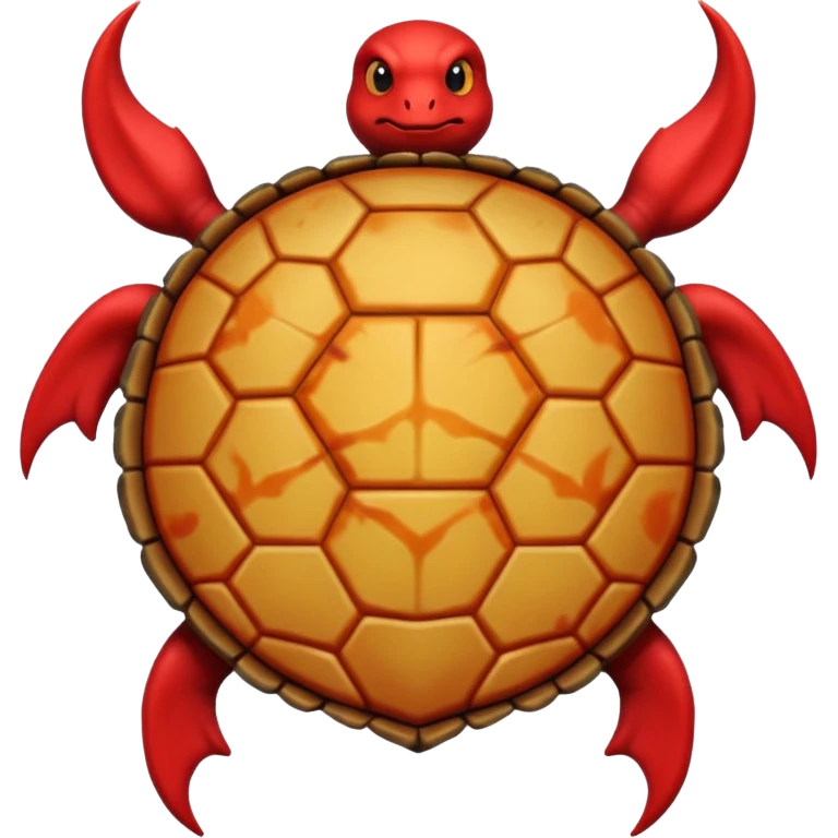 A devil in a turtle carapace emoji