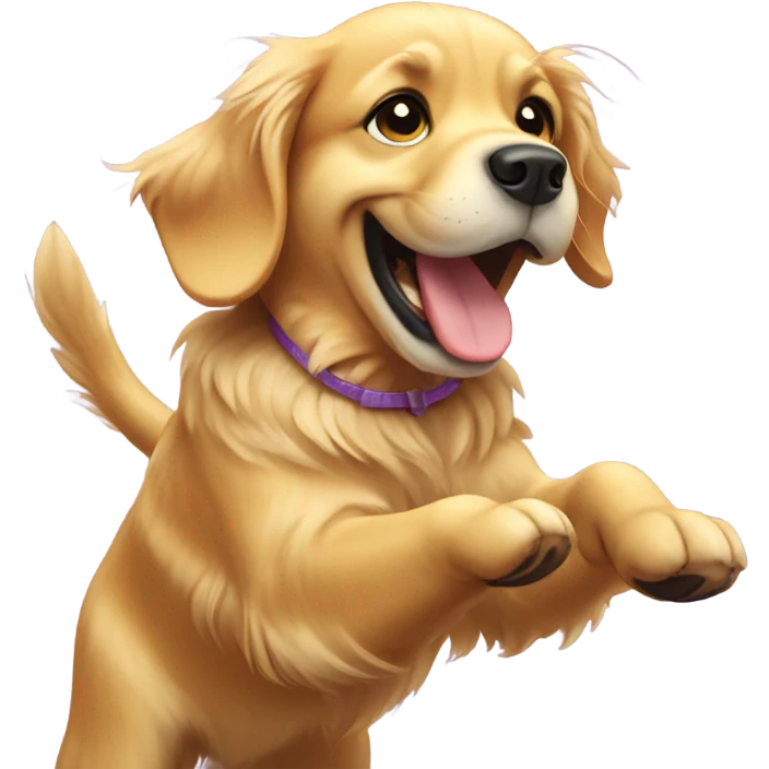 Golden Retriever Dancing emoji