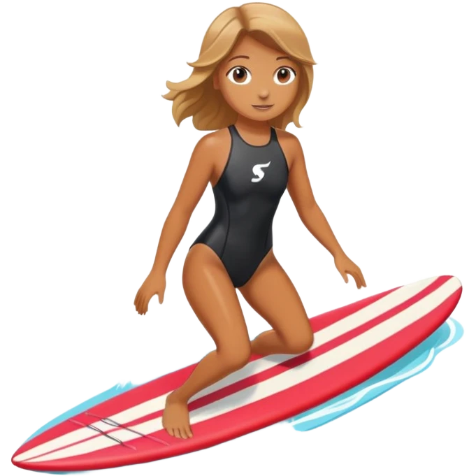 girl surfing  emoji