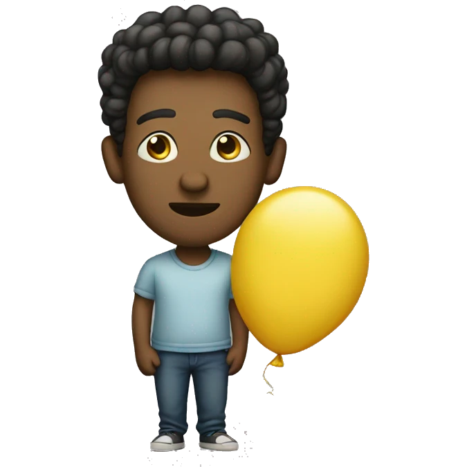Human like balloon emoji