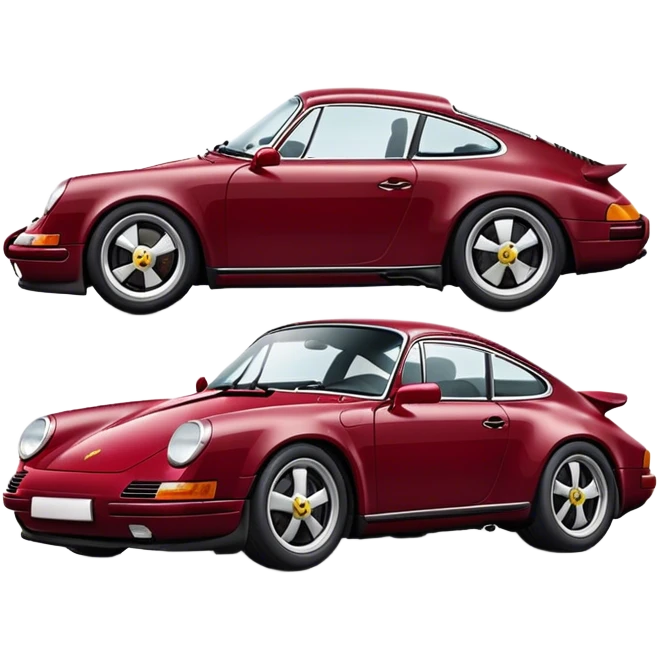 Wine red porsche emoji