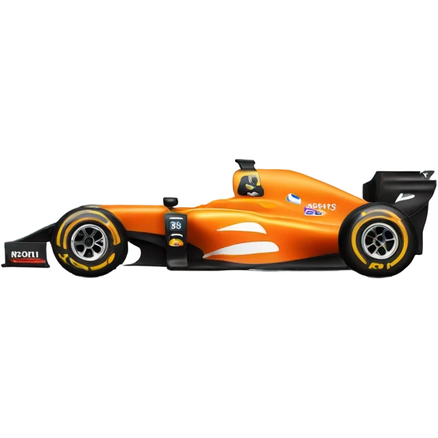 Orange f1 car emoji