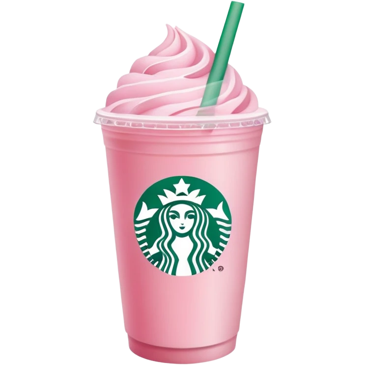 Pink drink Starbucks emoji