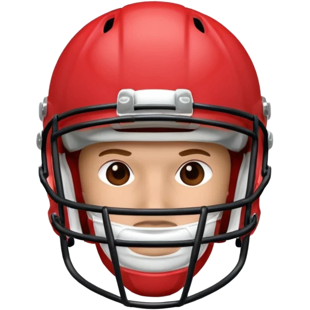 College football player helmet in light red color emoji