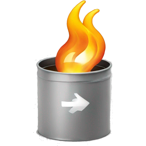 SAP logo on fire emoji