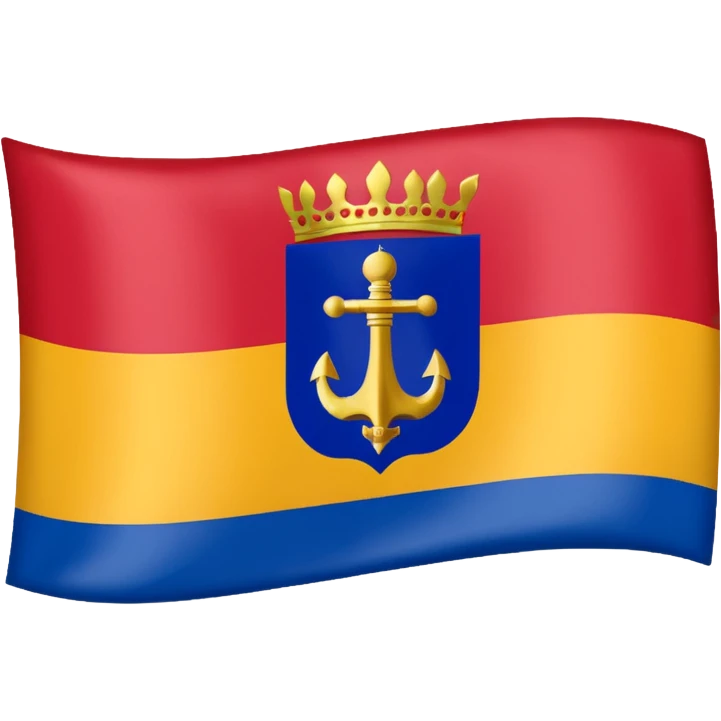 Drapeau de la région du Var 83 en France emoji