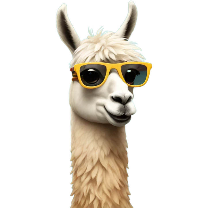 Llama with sunglasses  emoji