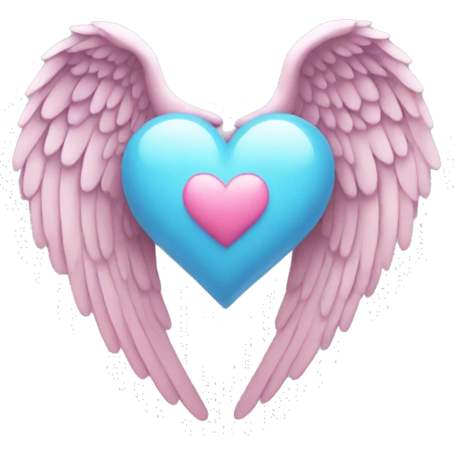 heart with angel wings emoji