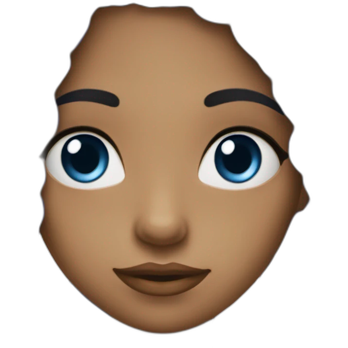 Fille yeux bleues emoji
