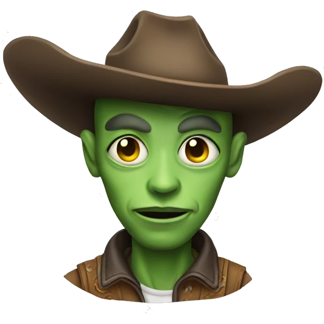 Cowboy alien emoji