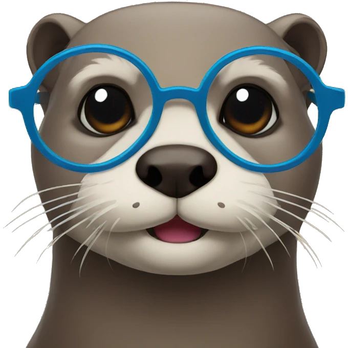 otter with glasses emoji