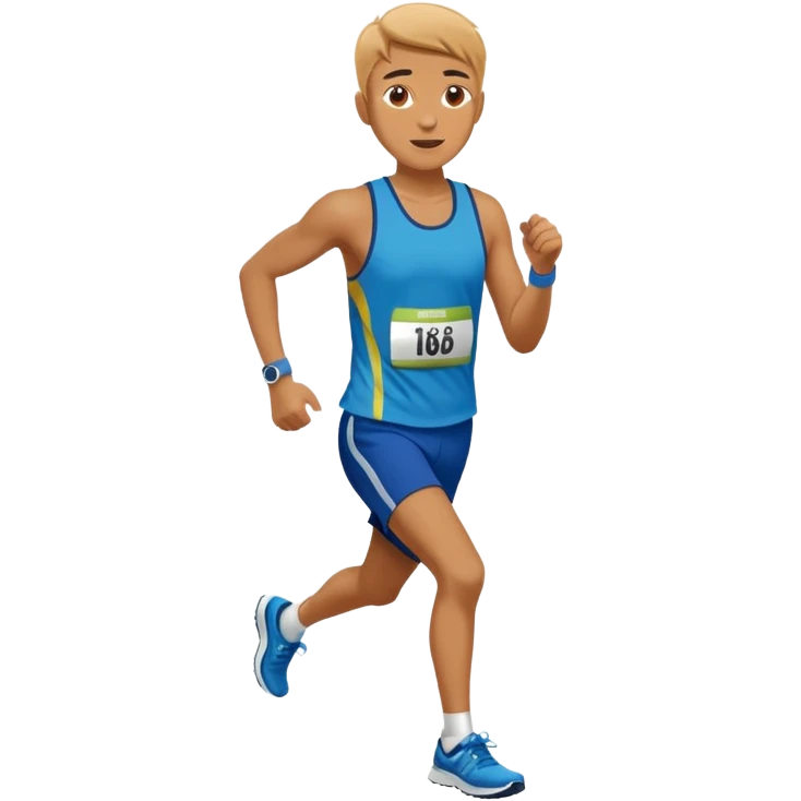 a person running a marathon  emoji