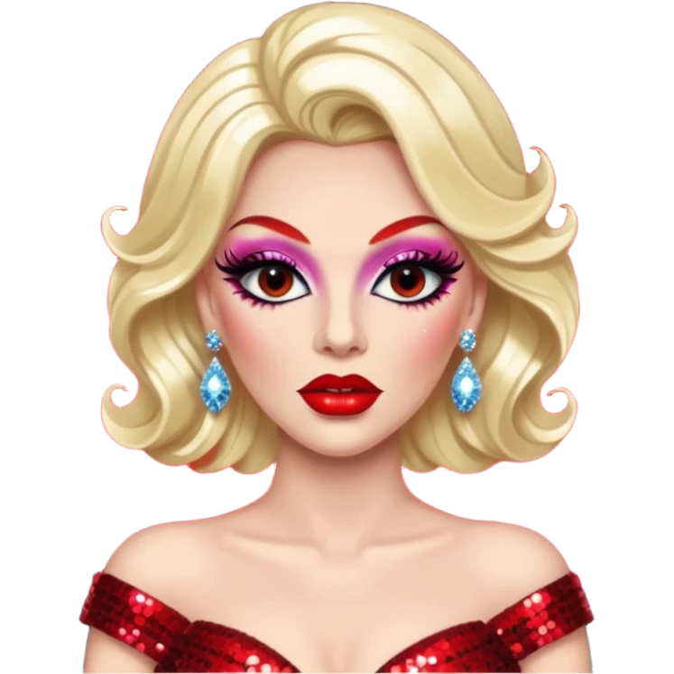 very sexy  drag queen baddie emoji