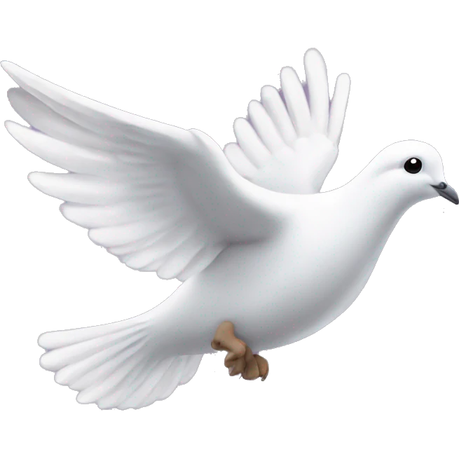 Dove flying in the sky emoji