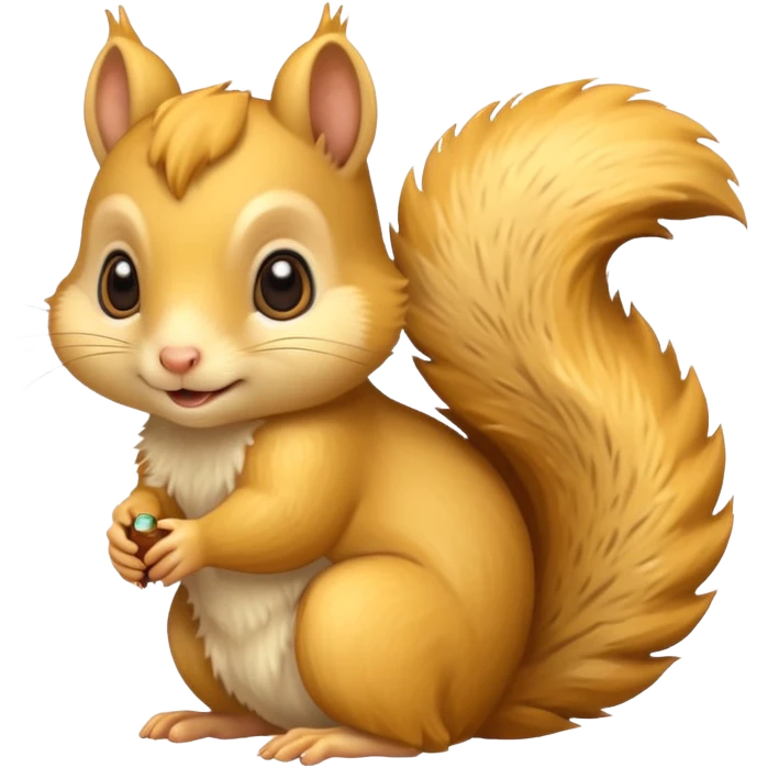 a yellow baby squirrel  emoji