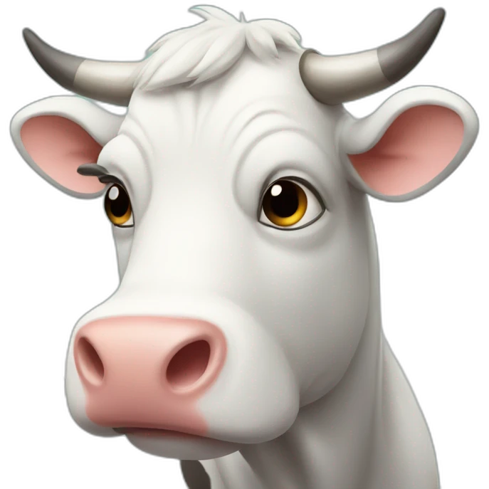 Super sad cow emoji