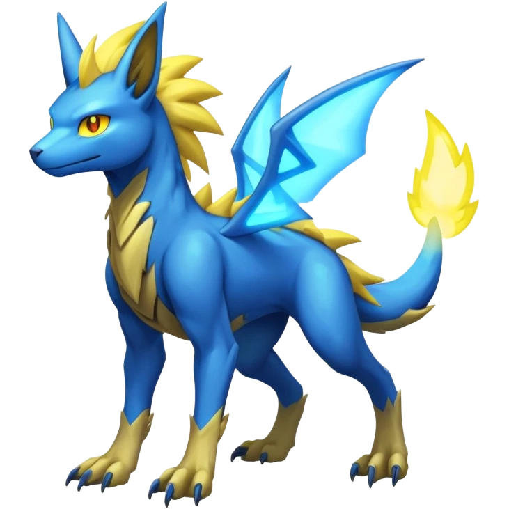 Manectric-Lucio-Draco-Fakémon-hybrid-creature (full body), 4 legs emoji